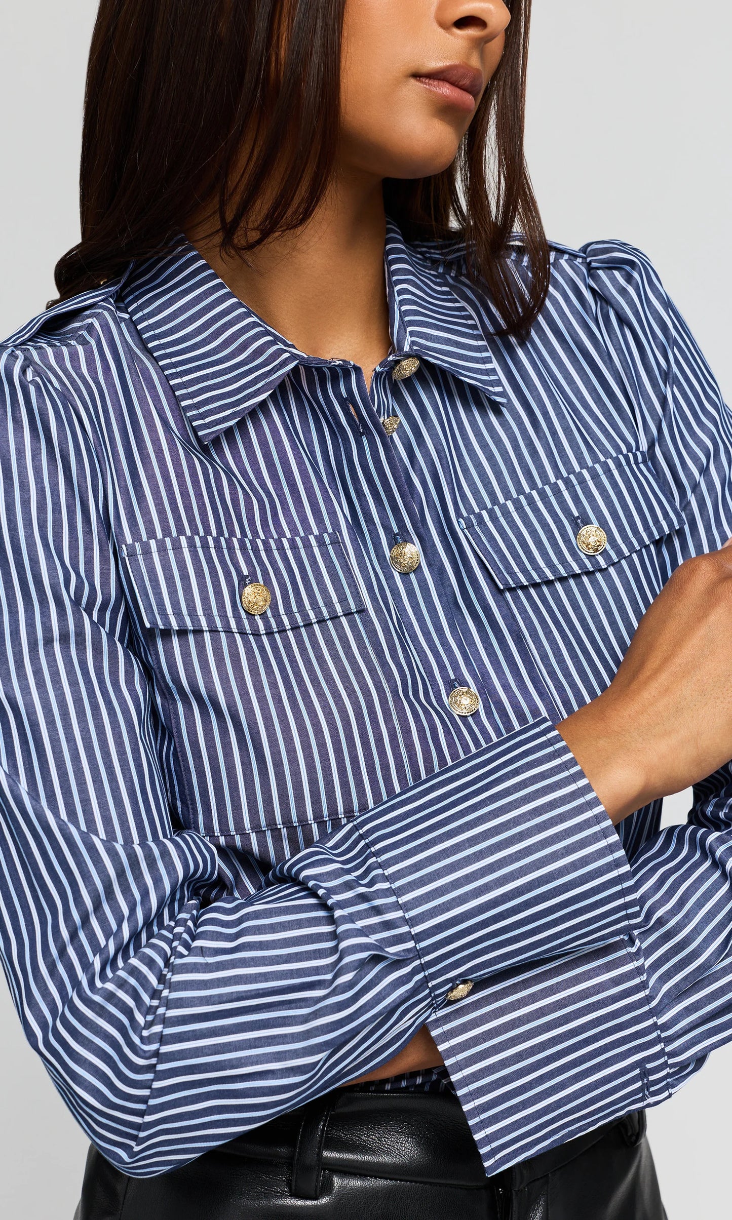 Allure Stripe Poplin Shirt