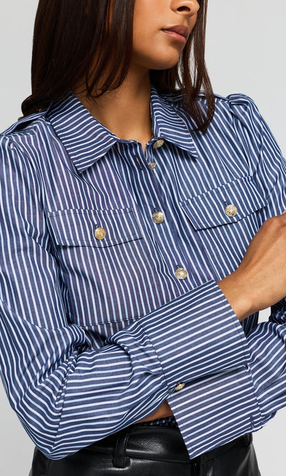 Allure Stripe Poplin Shirt