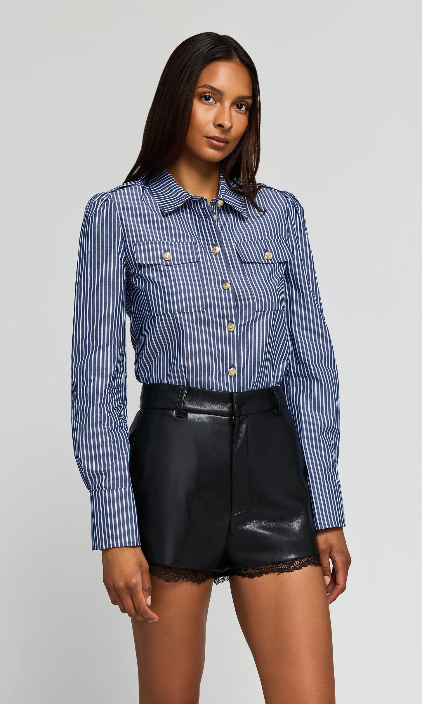 Allure Stripe Poplin Shirt
