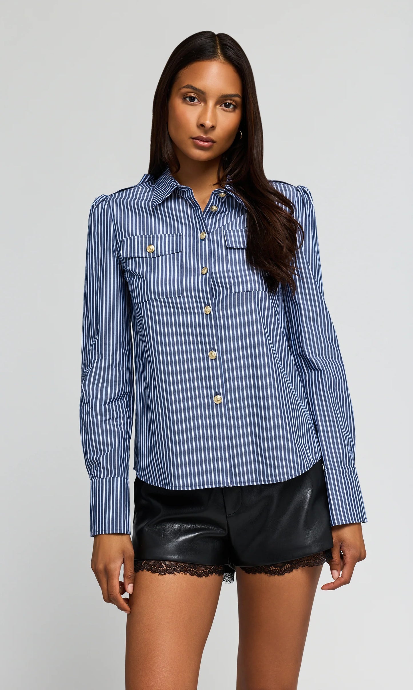 Allure Stripe Poplin Shirt