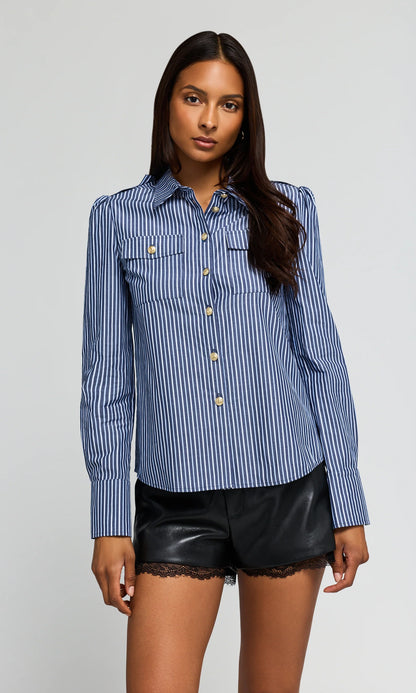 Allure Stripe Poplin Shirt