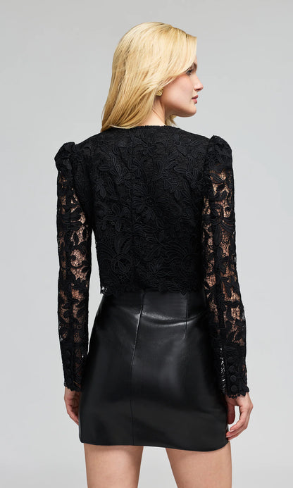 Baila Metallic Guipure Lace Jacket
