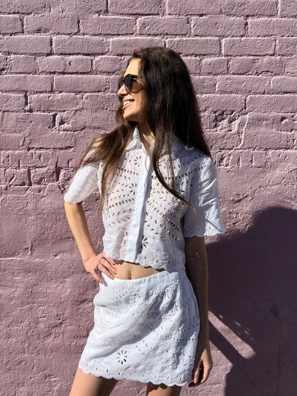 Elin Embroidered Top