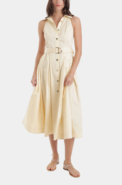 Zarae Solid Dress pastel yellow