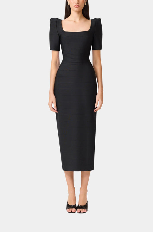 Ninette Square Neck Column Maxi Dress