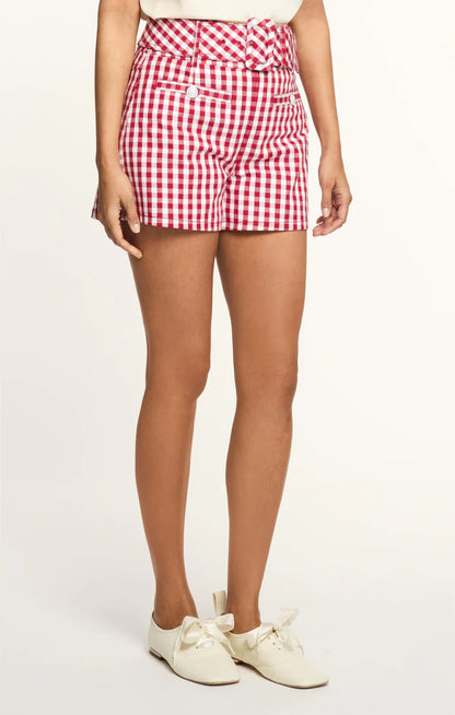 Mini Gingham Denim Allie Shorts