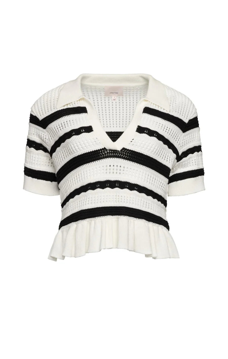 Elvire Knit Polo Pullover