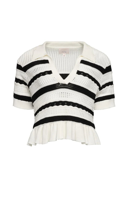 Elvire Knit Polo Pullover