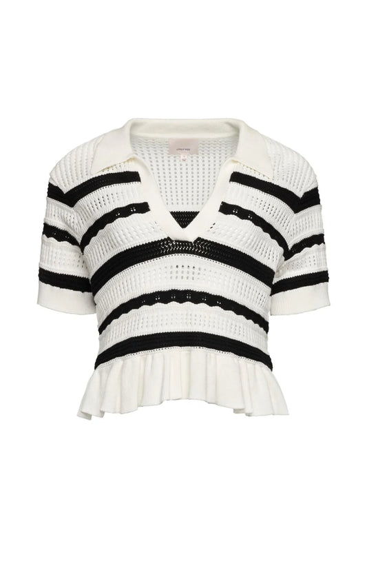 ELVIRE KNIT POLO PULLOVER