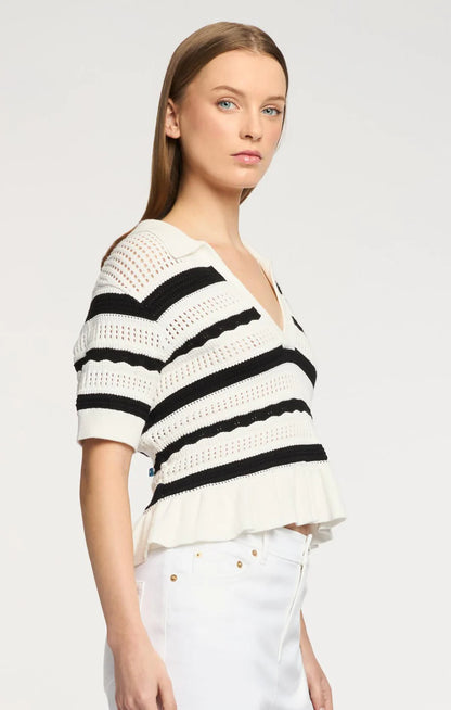 Elvire Knit Polo Pullover