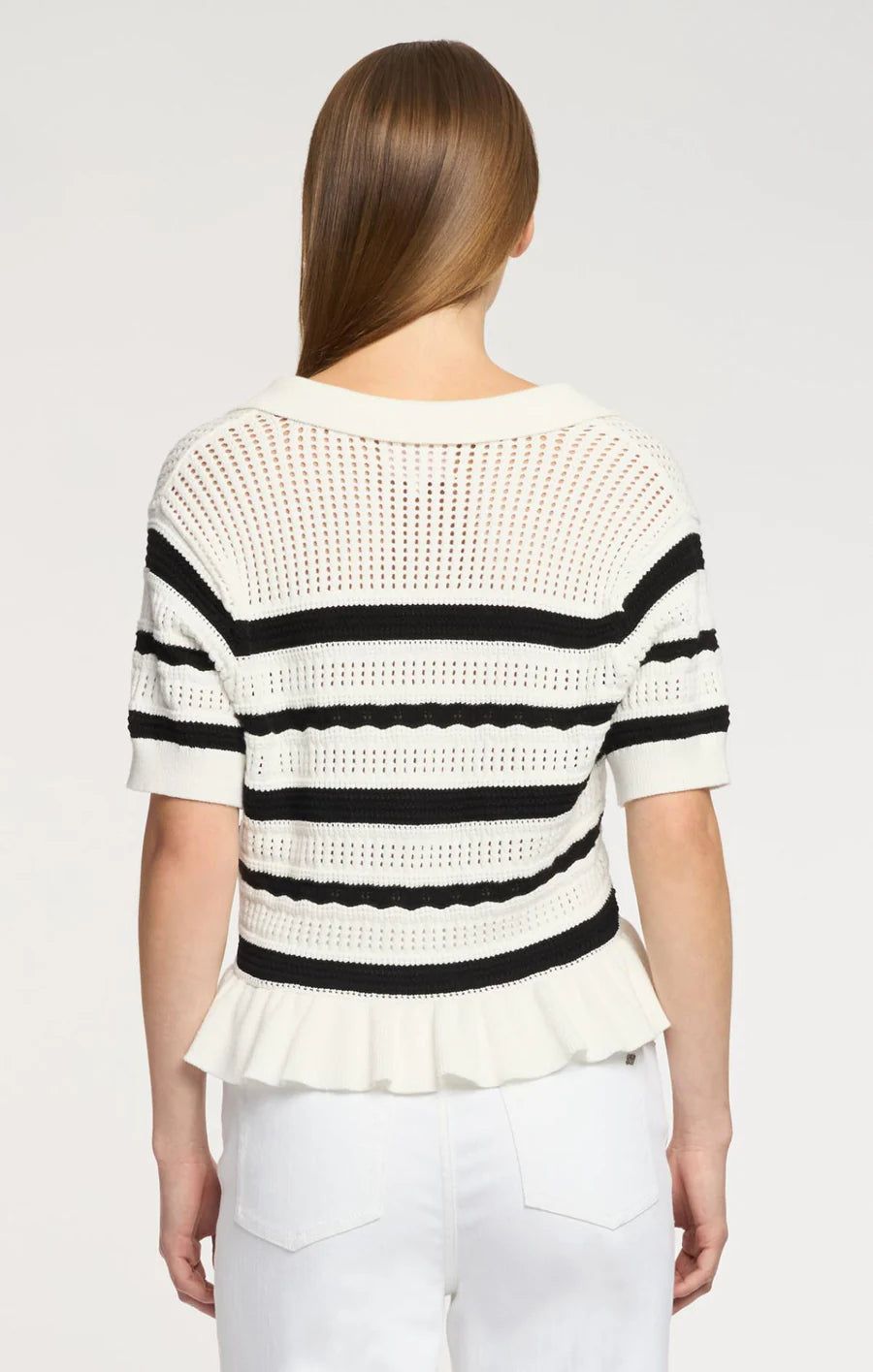 Elvire Knit Polo Pullover