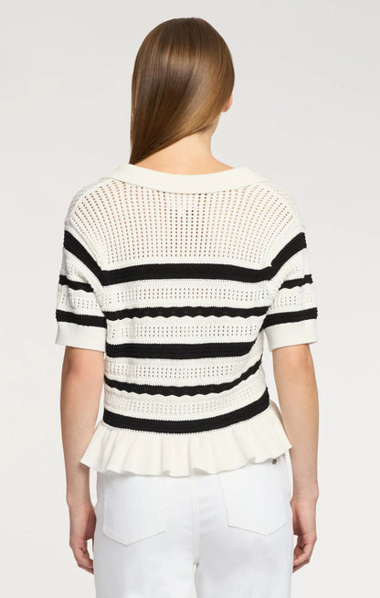 Elvire Knit Polo Pullover