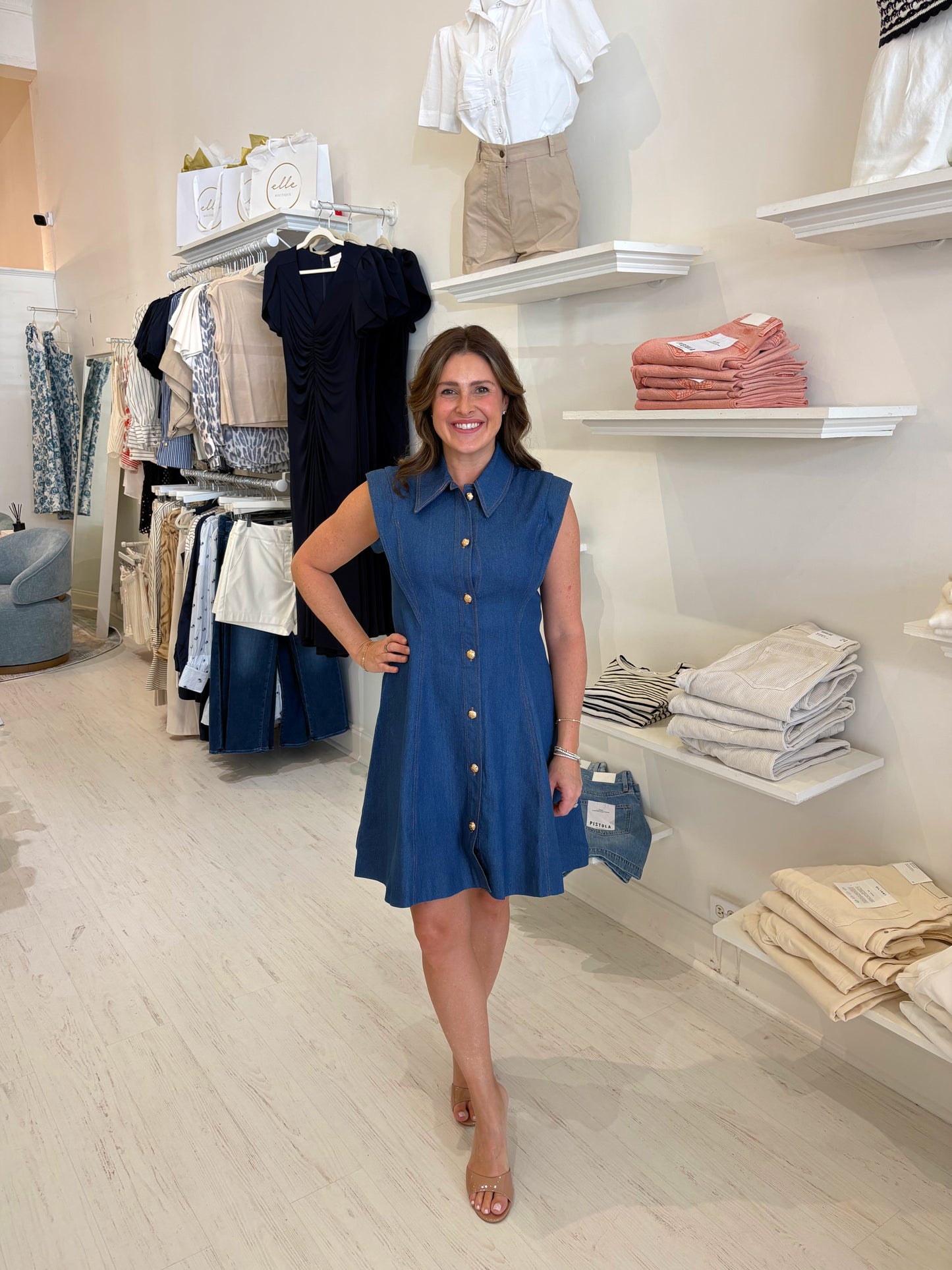 Albie Dress Denim