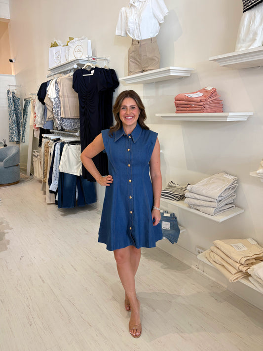 Albie Dress Denim