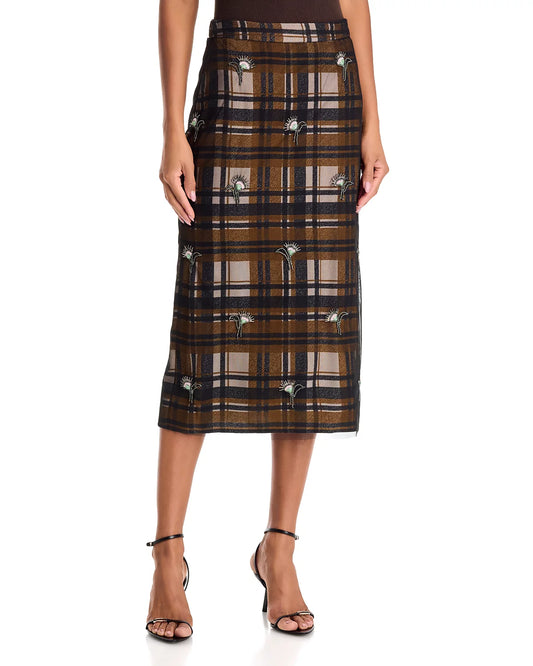 Kate Embellished Mesh Skirt