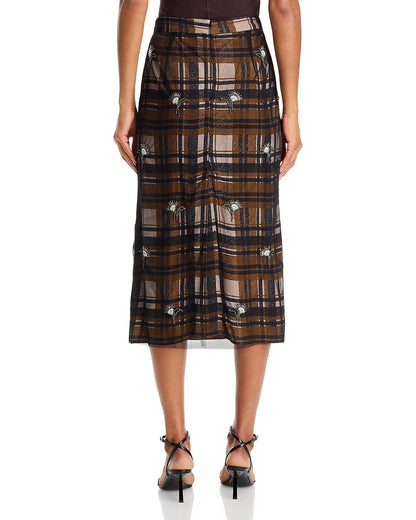 Kate Embellished Mesh Skirt
