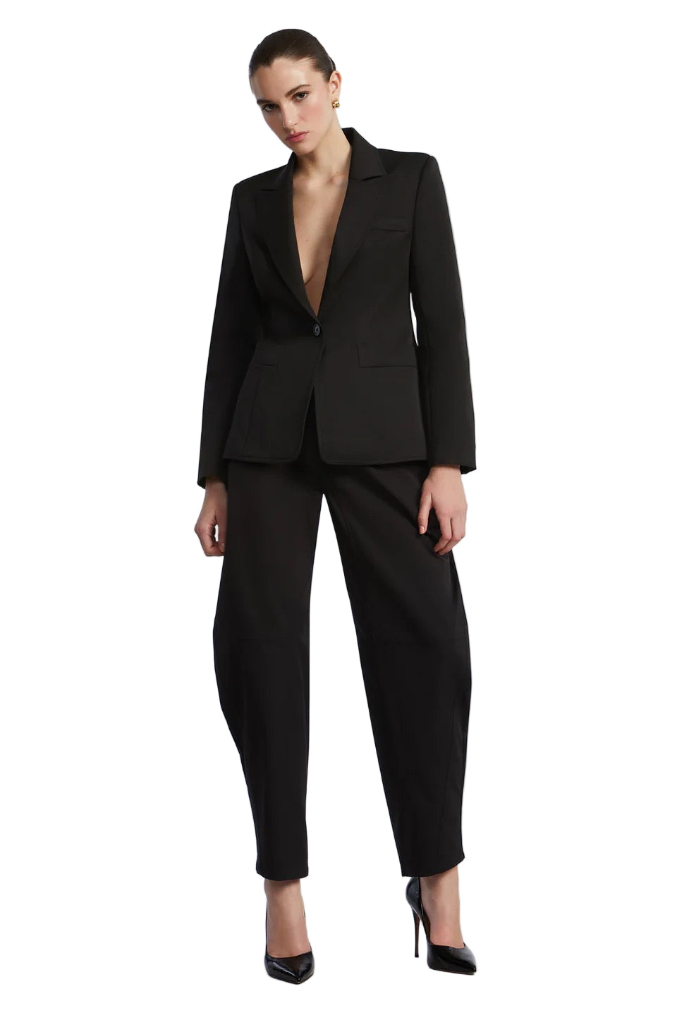 TAFFETA TWILL PUDDLE PANTS