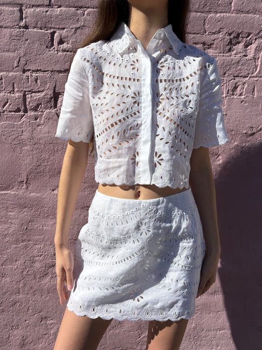 Elin Embroidered Skirt