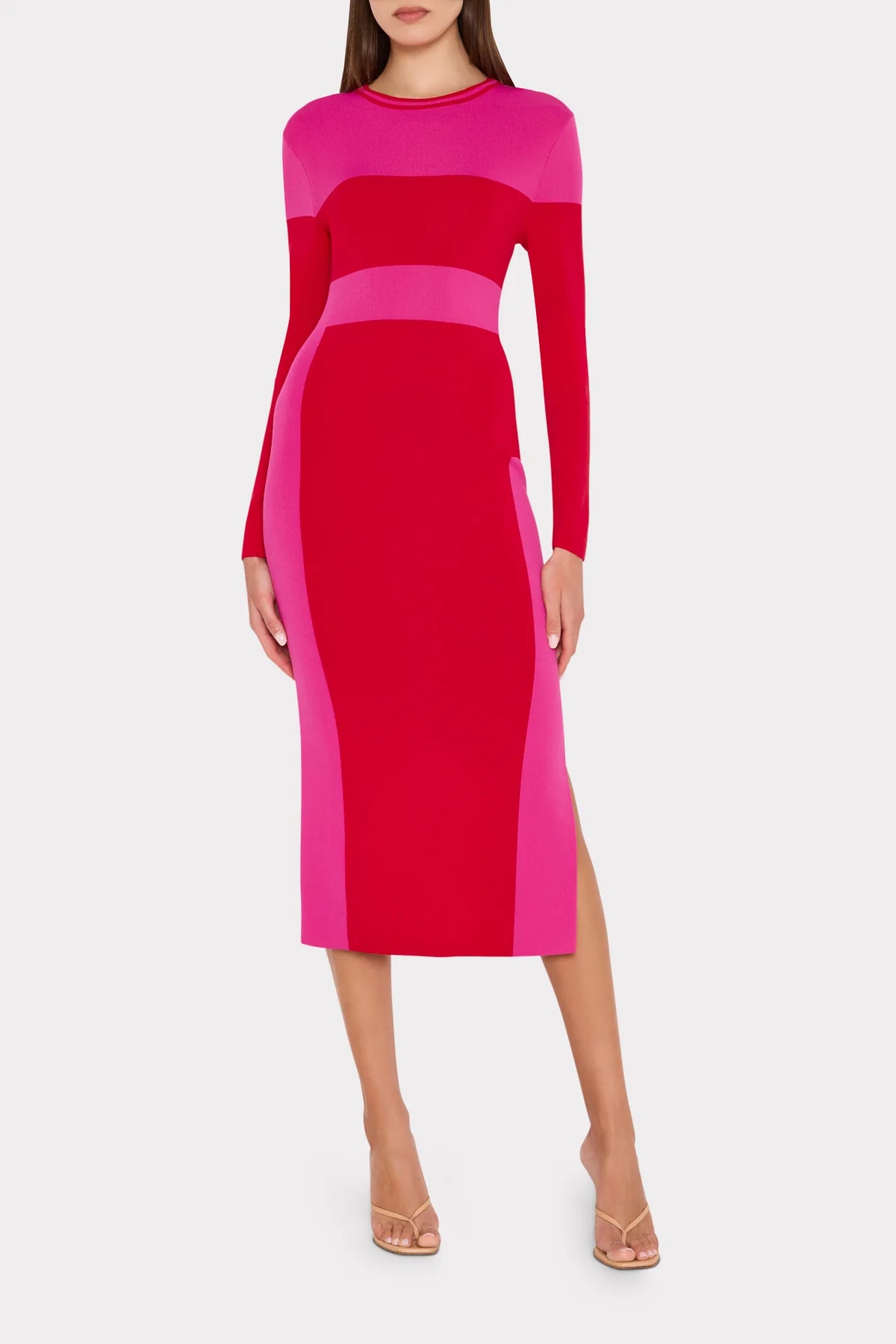 Shohona Long Sleeve Midi Dress