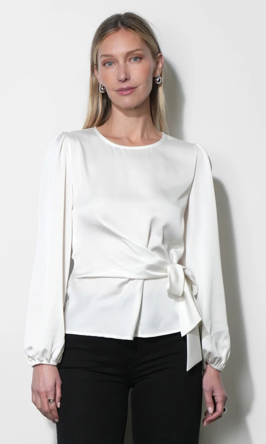 Lola Long Sleeve Side Tie Blouse