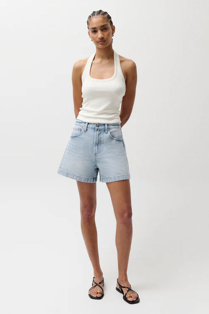 SAIGE HIGH RISE A-LINE SHORT BERKELEY