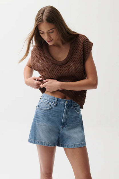 SAIGE HIGH RISE A-LINE SHORT