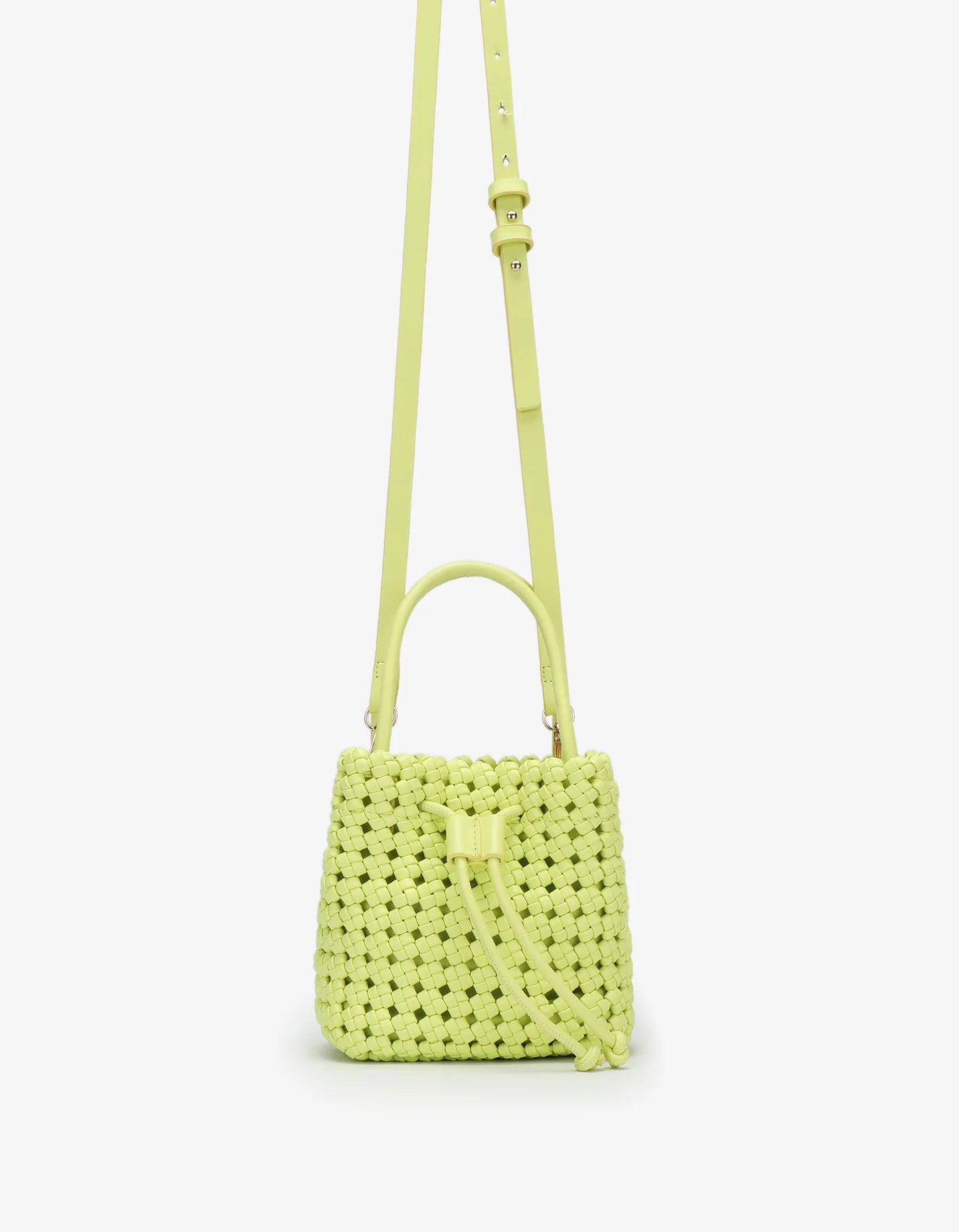 PERRIE BUCKET MINI WOVEN PURSE
