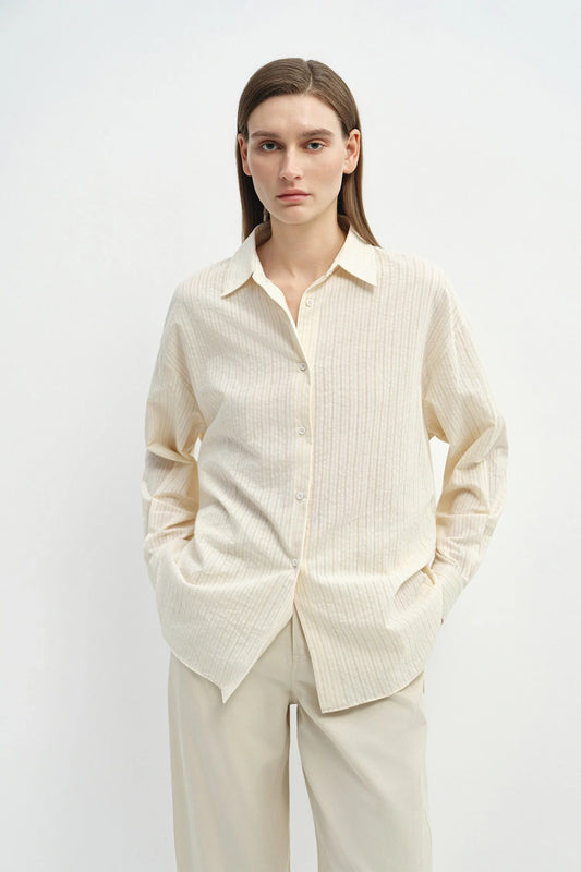 ODETTE YARN DYE STRIPE SHIRT
