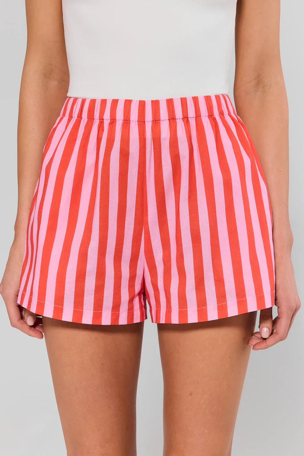 CORAL PINK STRIPE BOTTOM