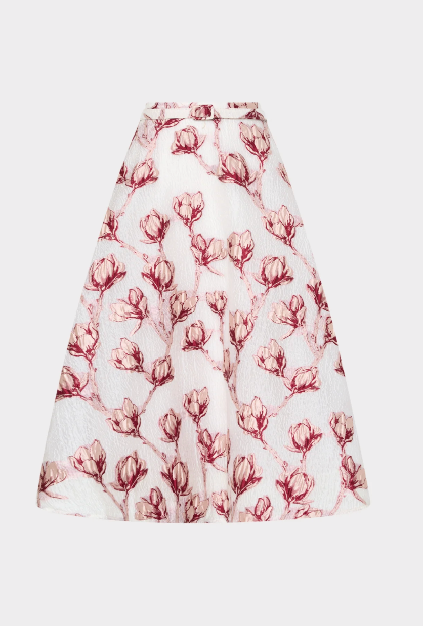 NOELLA FLORAL MIDI SKIRT