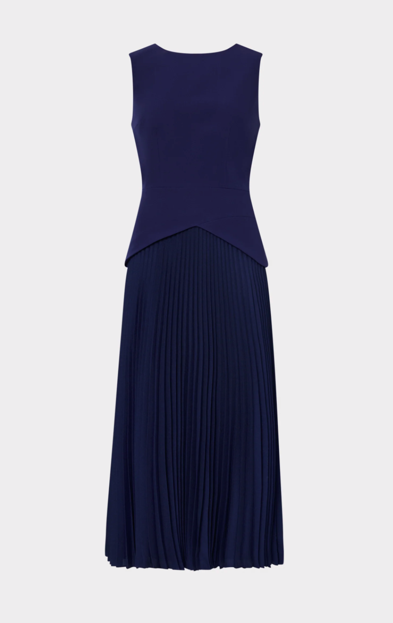 HADDY PLEATED MIDI DRESS