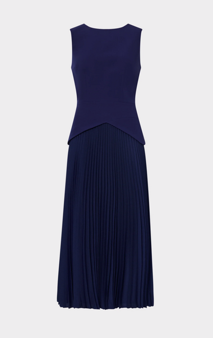 HADDY PLEATED MIDI DRESS