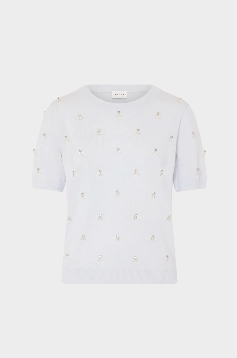 ROSALYN RHINESTONE EMBELLISHED SWEATER