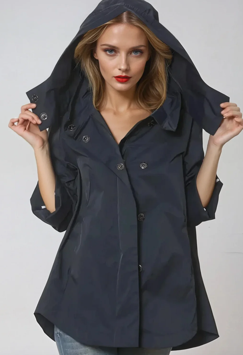 Nia Rain Jacket Navy