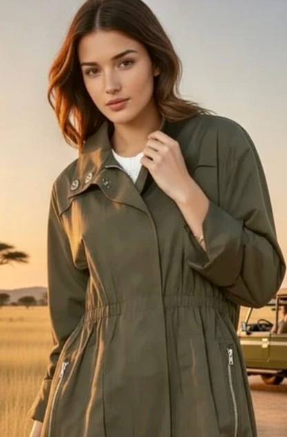 Anna Rain Jacket Olive