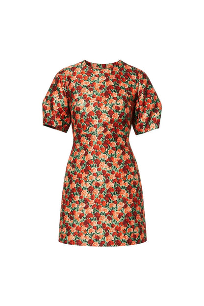 Harmony Dress in Crimson Blossom