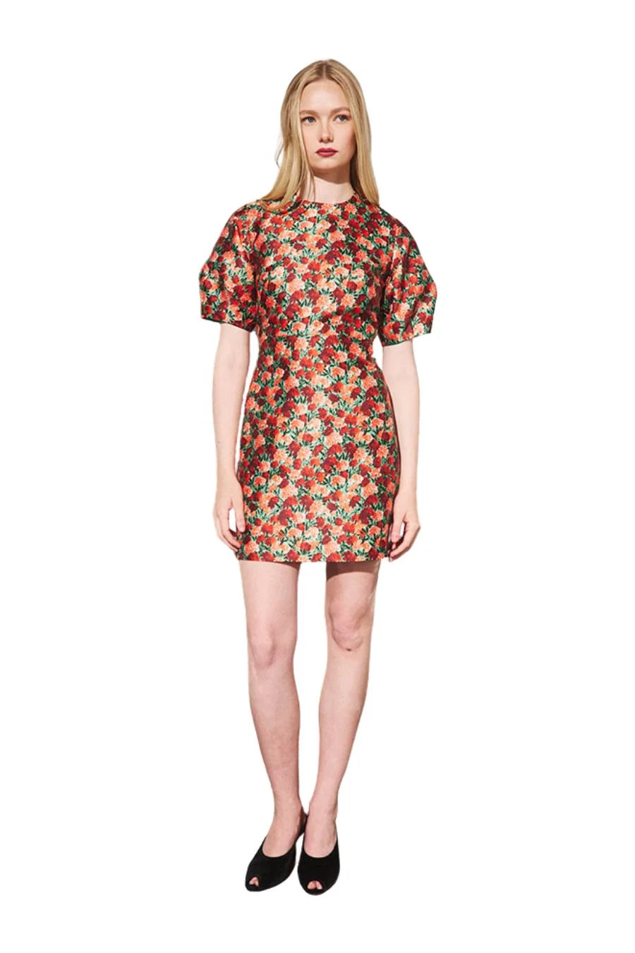 Harmony Dress in Crimson Blossom
