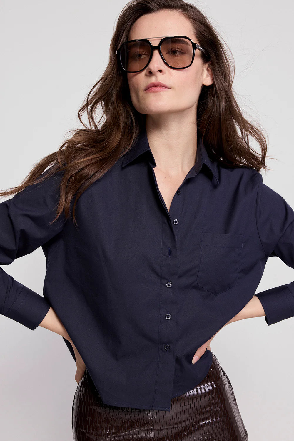 LONG SLEEVE BOXY CROP