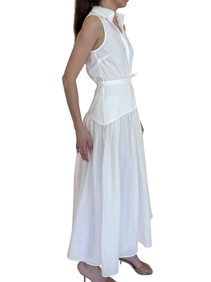 White maxi dress