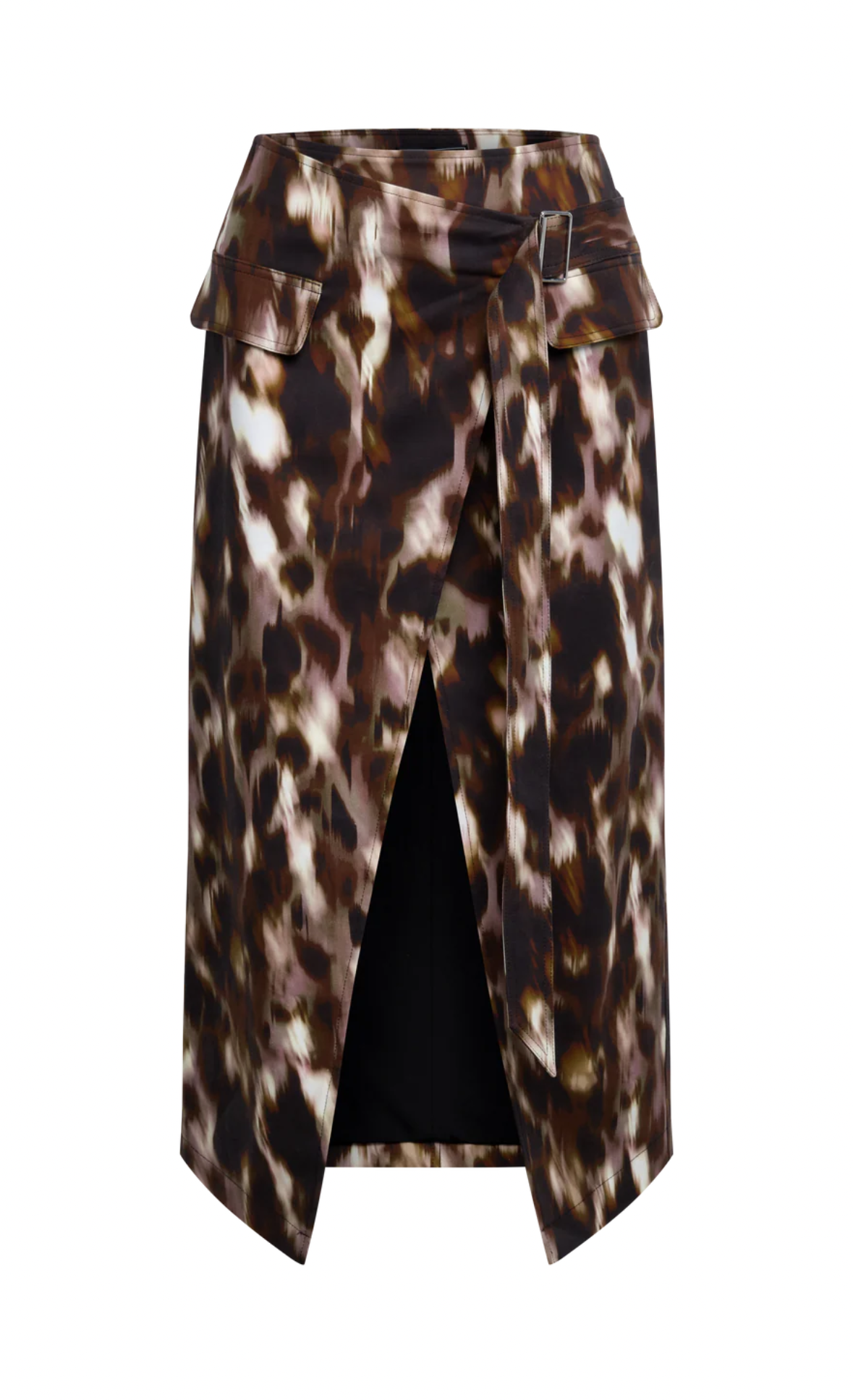 OVERLAP MIDI SKIRT