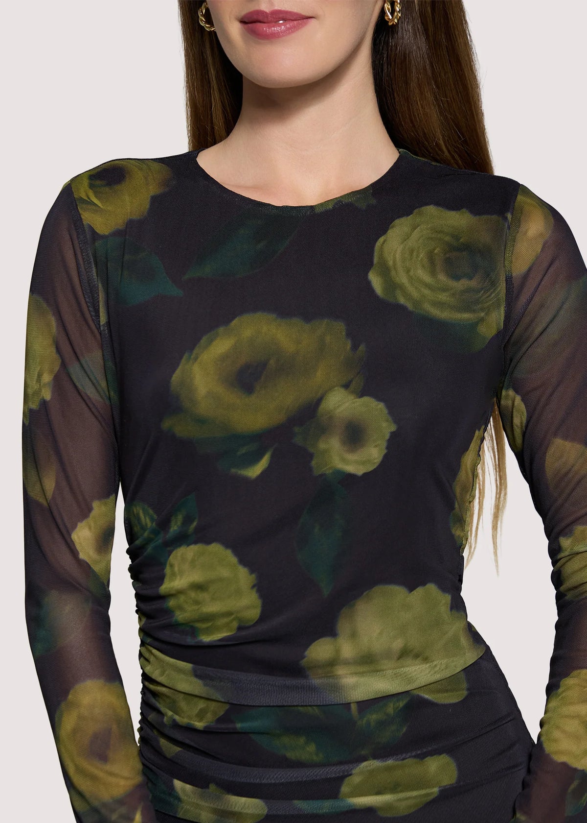 Nocturnal Blooms Midi Dress