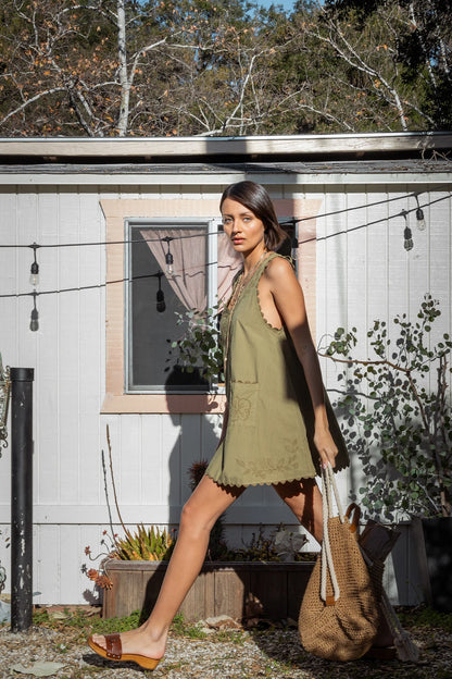 Kiona Mini Cotton Swing Dress