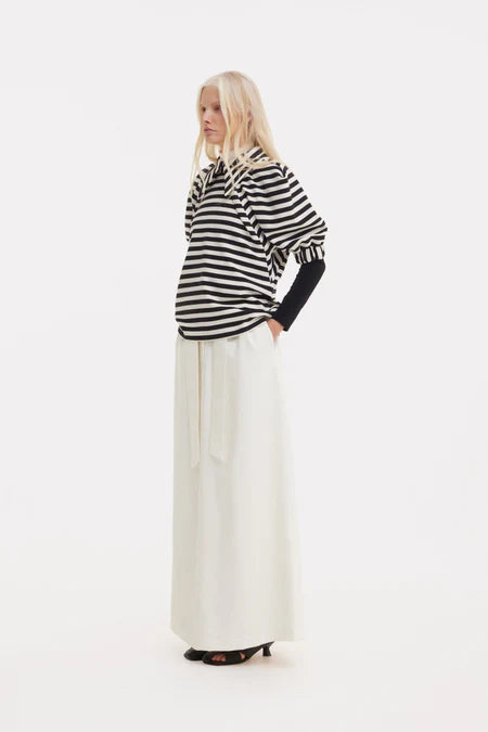 Designer Blouse With Black White Stripes