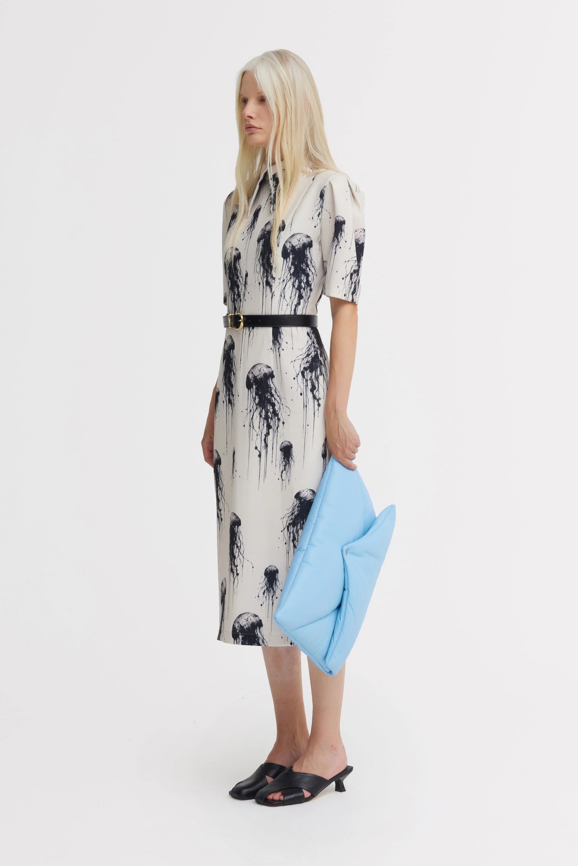 white jellyfish dress Ivory Print Midi – Capsule Edition by Julia Allert – ShopElle Perry Ellis Men's Linen Size:18-24 month Long sleeve dress mid Formals/Gowns