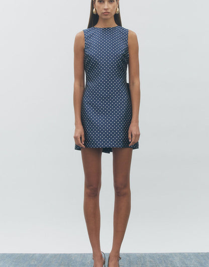 Miranda Polka Dot Bow Back Mini Dress