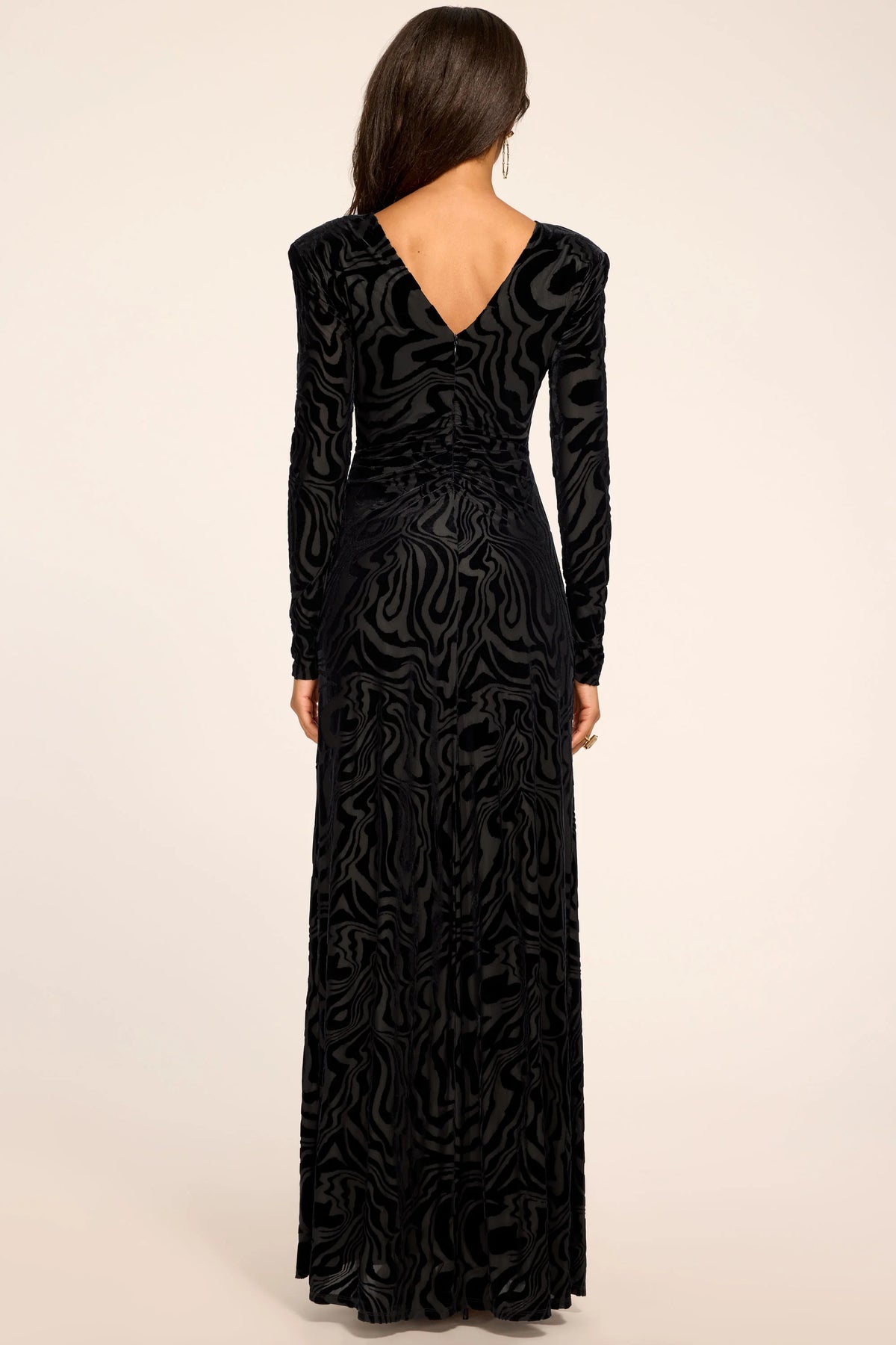 April Burnout Long Sleeve Maxi Dress