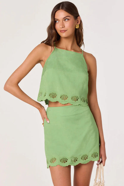 TANIYA SHELL MINI SKIRT