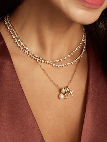 Trio Tennis Necklace