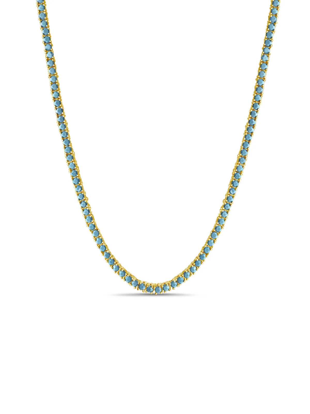 Turquoise Tennis Necklace