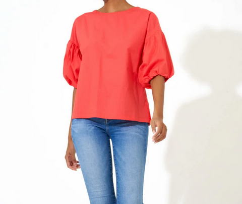 PUFF SLV BLOUSE